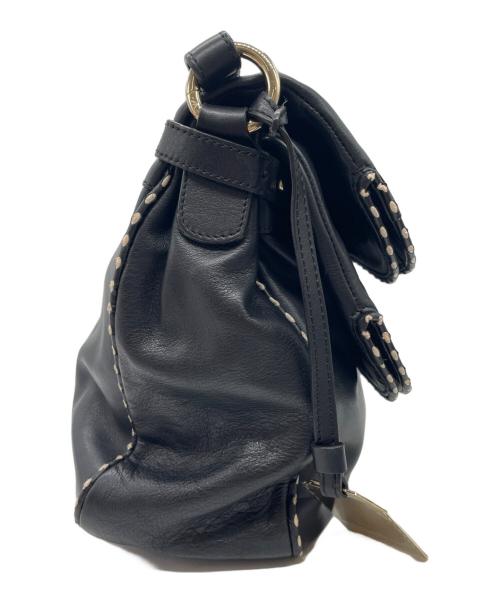 EMPORIO ARMANI（エンポリオアルマーニ）EMPORIO ARMANI (エンポリオアルマーニ) ショルダーバッグ ブラック×ホワイトの古着・服飾アイテム