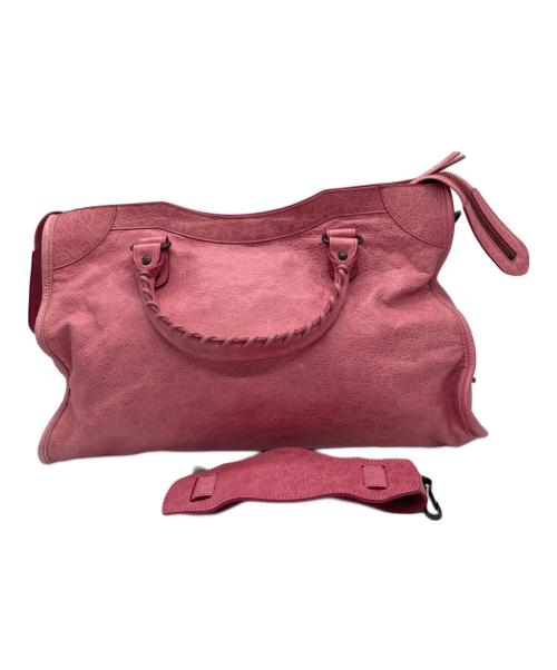 BALENCIAGA（バレンシアガ）BALENCIAGA (バレンシアガ) ハンドバッグ ピンクの古着・服飾アイテム