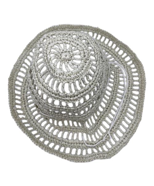 La Maison de Lyllis（ラメゾンドリリス）La Maison de Lyllis (ラメゾンドリリス) ストローハット ライトグリーンの古着・服飾アイテム