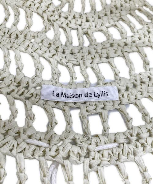 La Maison de Lyllis（ラメゾンドリリス）La Maison de Lyllis (ラメゾンドリリス) ストローハット ライトグリーンの古着・服飾アイテム