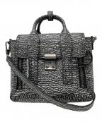 3.1 phillip limスリーワンフィリップリム）の古着「サッチェルバッグ」｜ブラック×ホワイト