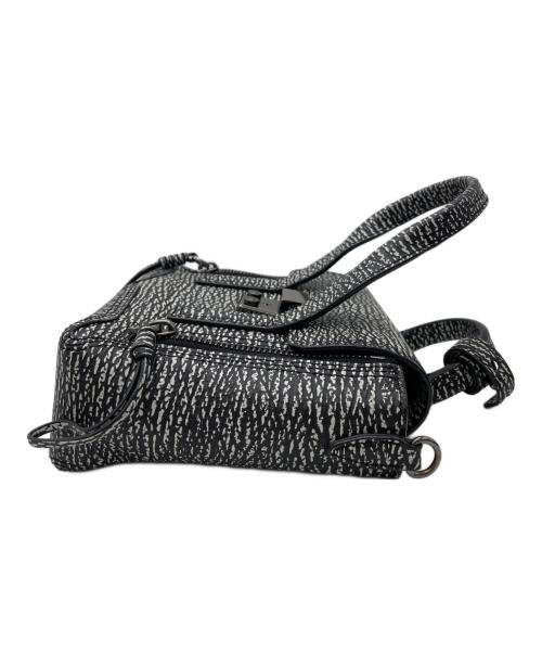 3.1 phillip lim（スリーワンフィリップリム）3.1 phillip lim (スリーワンフィリップリム) サッチェルバッグ ブラック×ホワイトの古着・服飾アイテム