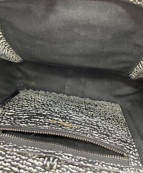 3.1 phillip lim（スリーワンフィリップリム）3.1 phillip lim (スリーワンフィリップリム) サッチェルバッグ ブラック×ホワイトの古着・服飾アイテム