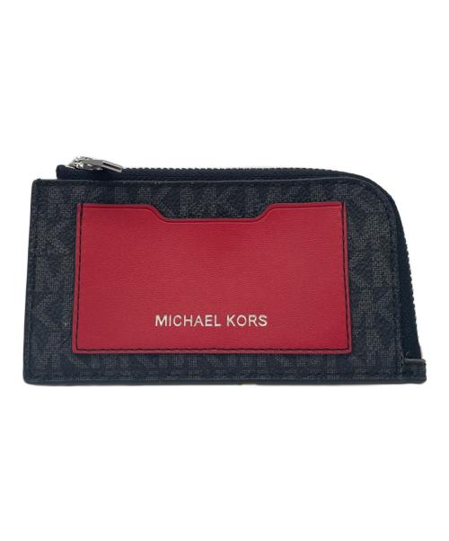 MICHAEL KORS（マイケル・コース）MICHAEL KORS (マイケルコース) コインケース ブラック×レッドの古着・服飾アイテム