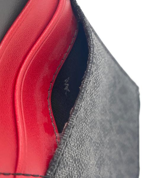 MICHAEL KORS（マイケル・コース）MICHAEL KORS (マイケルコース) コインケース ブラック×レッドの古着・服飾アイテム