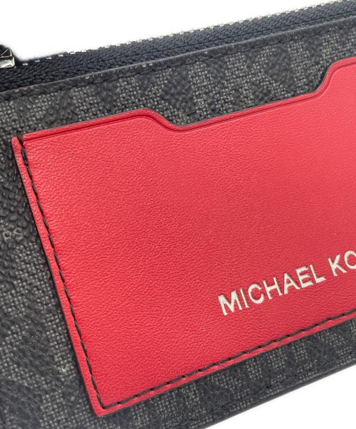 MICHAEL KORS（マイケル・コース）MICHAEL KORS (マイケルコース) コインケース ブラック×レッドの古着・服飾アイテム