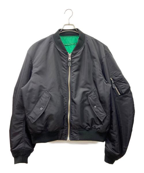 SEDAN ALL-PURPOSE（セダンオールパーパス）SEDAN ALL-PURPOSE (セダンオールパーパス) Reversible CORDURA Flight Jacket ブラック×グリーン サイズ:Lの古着・服飾アイテム