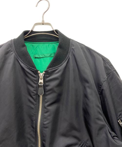 SEDAN ALL-PURPOSE（セダンオールパーパス）SEDAN ALL-PURPOSE (セダンオールパーパス) Reversible CORDURA Flight Jacket ブラック×グリーン サイズ:Lの古着・服飾アイテム