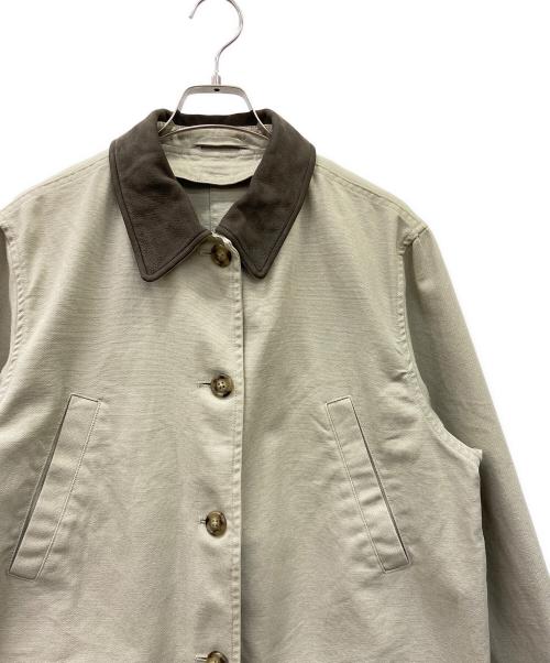 LAND'S END（ランズエンド）LAND'S END (ランズエンド) 切替ハンティングジャケット ベージュ×グレー サイズ:Mの古着・服飾アイテム