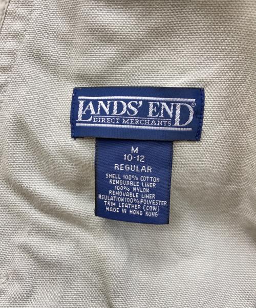 LAND'S END（ランズエンド）LAND'S END (ランズエンド) 切替ハンティングジャケット ベージュ×グレー サイズ:Mの古着・服飾アイテム