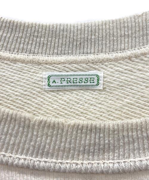 A.PRESSE（アプレッセ）A.PRESSE (アプレッセ) Vintage Washed Sweat Shirt OATMEAL ベージュ サイズ:2の古着・服飾アイテム