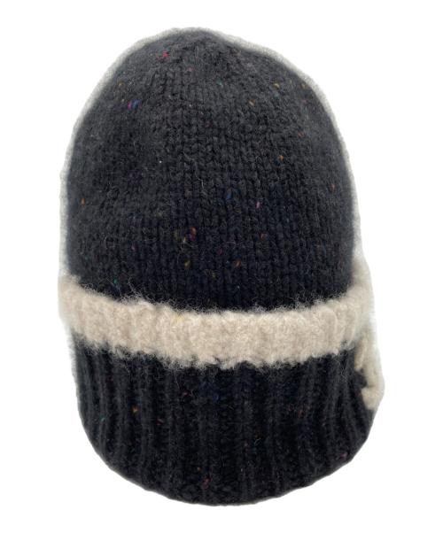 CHANEL（シャネル）CHANEL (シャネル) ニット帽 ブラック×ホワイトの古着・服飾アイテム