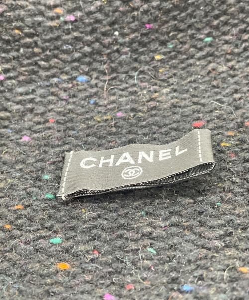 CHANEL（シャネル）CHANEL (シャネル) ニット帽 ブラック×ホワイトの古着・服飾アイテム