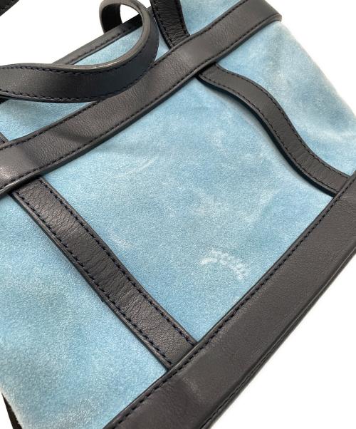 LOEWE（ロエベ）LOEWE (ロエベ) ハンドバッグ スカイブルー×ブラックの古着・服飾アイテム