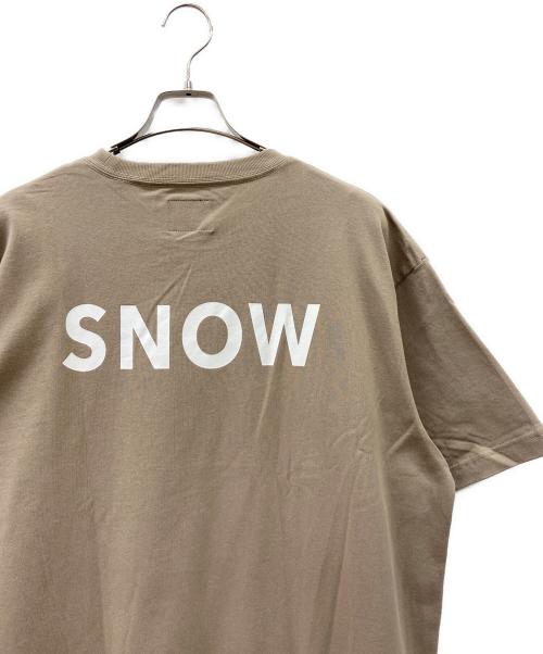 JOURNAL STANDARD relume（ジャーナルスタンダード レリューム）JOURNAL STANDARD relume (ジャーナルスタンダード レリューム) Snow peak (スノーピーク) Tシャツワンピース ベージュ×ホワイト サイズ:FREEの古着・服飾アイテム