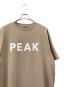 JOURNAL STANDARD relume (ジャーナルスタンダード レリューム) Snow peak (スノーピーク) Tシャツワンピース ベージュ×ホワイト サイズ:FREE：5000円