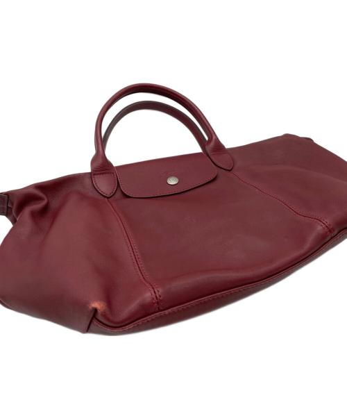 LONGCHAMP（ロンシャン）LONGCHAMP (ロンシャン) ハンドバッグ ボルドーの古着・服飾アイテム