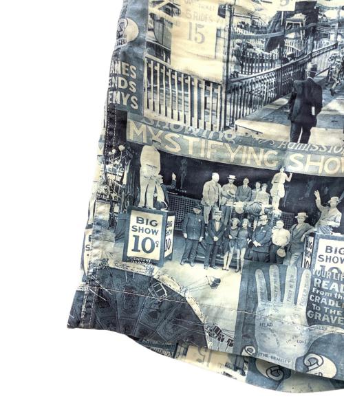 RRL（ダブルアールエル）RRL (ダブルアールエル) Photo Print Twill Field Shoprt ブルー×ホワイト サイズ:W30の古着・服飾アイテム