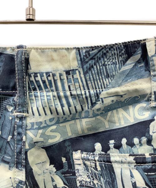 RRL（ダブルアールエル）RRL (ダブルアールエル) Photo Print Twill Field Shoprt ブルー×ホワイト サイズ:W30の古着・服飾アイテム