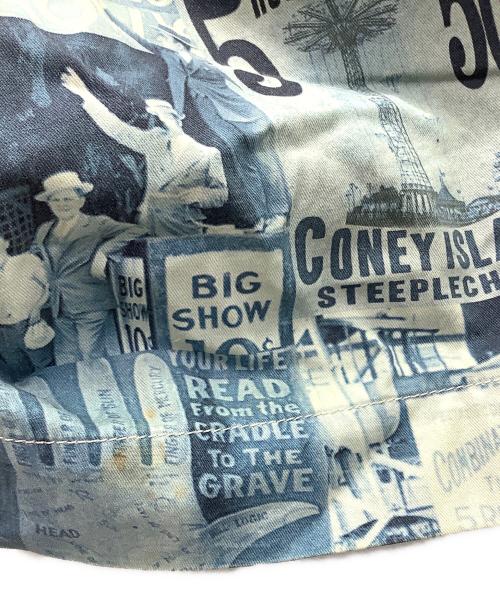 RRL（ダブルアールエル）RRL (ダブルアールエル) Photo Print Twill Field Shoprt ブルー×ホワイト サイズ:W30の古着・服飾アイテム