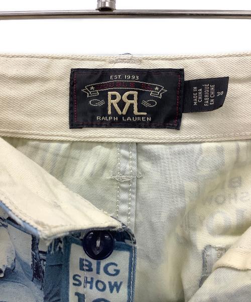 RRL（ダブルアールエル）RRL (ダブルアールエル) Photo Print Twill Field Shoprt ブルー×ホワイト サイズ:W30の古着・服飾アイテム