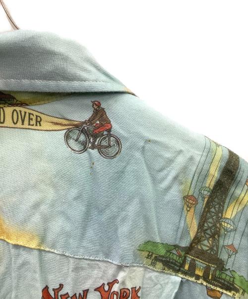 RRL（ダブルアールエル）RRL (ダブルアールエル) CONEY ISLAND CAMP SHIRT ブルー×イエロー サイズ:Mの古着・服飾アイテム