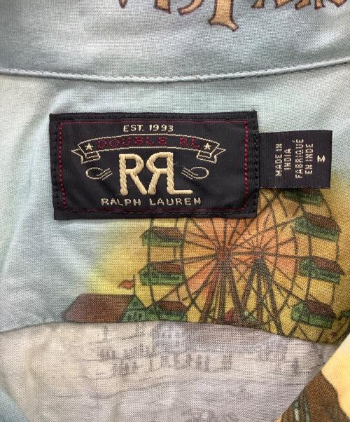 RRL（ダブルアールエル）RRL (ダブルアールエル) CONEY ISLAND CAMP SHIRT ブルー×イエロー サイズ:Mの古着・服飾アイテム