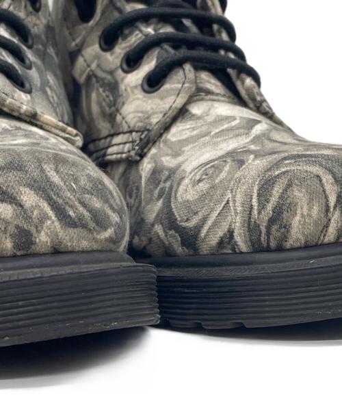 Dr.Martens（ドクターマーチン）Dr.Martens (ドクターマーチン) 8ホールブーツ ブラック×グレー サイズ:23cmの古着・服飾アイテム