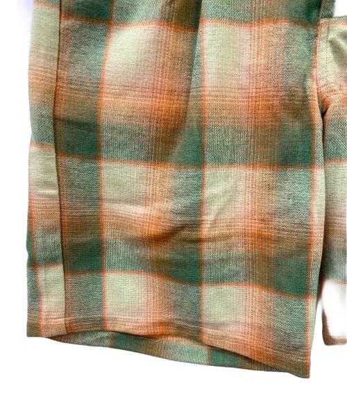 sttusy（ステューシー）sttusy (ステューシー) DORIS PLAID BAGGY SHORT イエロー×グリーン サイズ:3の古着・服飾アイテム