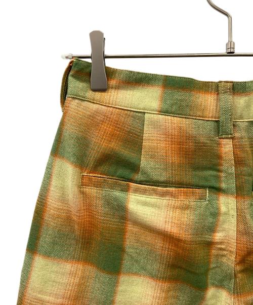 sttusy（ステューシー）sttusy (ステューシー) DORIS PLAID BAGGY SHORT イエロー×グリーン サイズ:3の古着・服飾アイテム