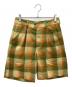 sttusy（ステューシー）の古着「DORIS PLAID BAGGY SHORT」｜イエロー×グリーン