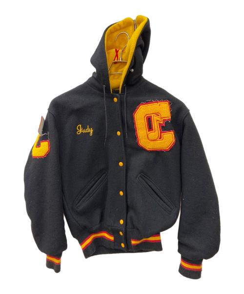 DeLong（デロング）DeLong (デロング) スタジャン ブラック×イエロー サイズ:Sの古着・服飾アイテム