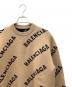 BALENCIAGA (バレンシアガ) ロゴニット ブラウン×ブラック サイズ:M：30000円