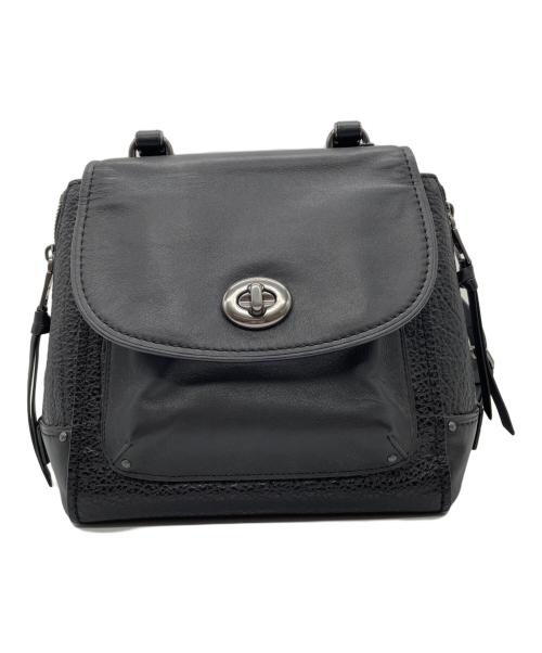 COACH（コーチ）COACH (コーチ) レザーリュック ブラックの古着・服飾アイテム
