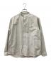 DANTON（ダントン）の古着「バンドカラーシャツ」｜ホワイト×グレー