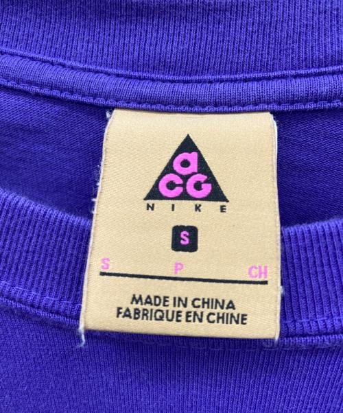 NIKE ACG（ナイキエーシージー）NIKE ACG (ナイキエーシージー) NIKE ACG　半袖Tシャツ パープル サイズ:Ｓの古着・服飾アイテム