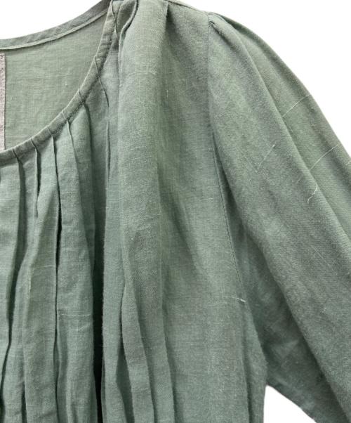 08MAB（ゼロハチマブ）08MAB (ゼロハチマブ) ブラウスワンピース グリーン サイズ:FREEの古着・服飾アイテム