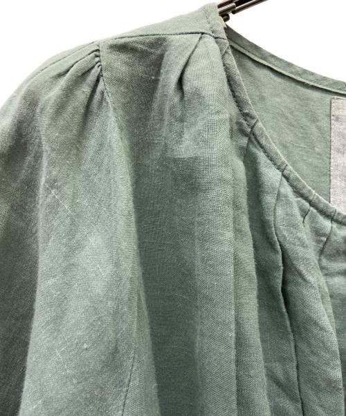 08MAB（ゼロハチマブ）08MAB (ゼロハチマブ) ブラウスワンピース グリーン サイズ:FREEの古着・服飾アイテム