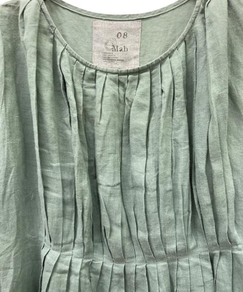 08MAB（ゼロハチマブ）08MAB (ゼロハチマブ) ブラウスワンピース グリーン サイズ:FREEの古着・服飾アイテム
