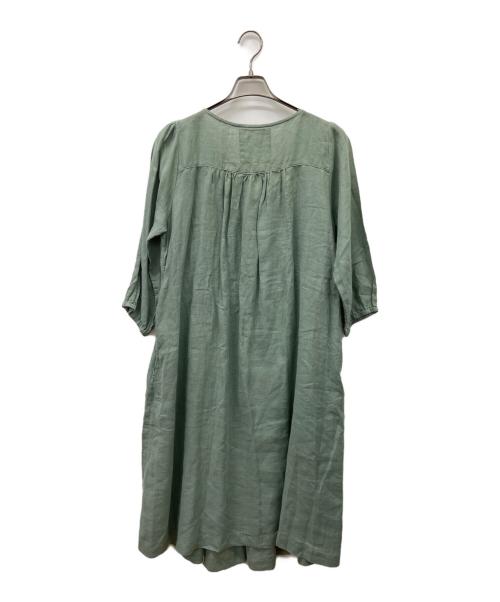 08MAB（ゼロハチマブ）08MAB (ゼロハチマブ) ブラウスワンピース グリーン サイズ:FREEの古着・服飾アイテム