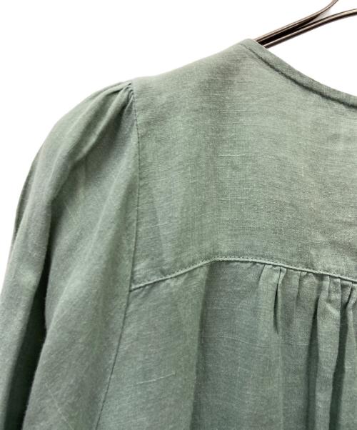 08MAB（ゼロハチマブ）08MAB (ゼロハチマブ) ブラウスワンピース グリーン サイズ:FREEの古着・服飾アイテム