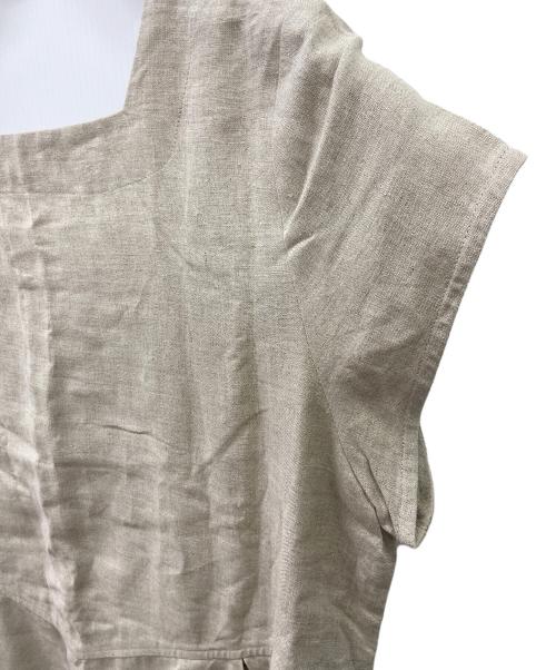wafu（ワフー）wafu (ワフー) リネンワンピース ベージュ サイズ:不明の古着・服飾アイテム