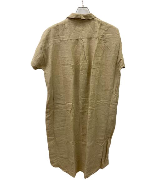 TSUHARU by samansa Mos2（ツハル バイ サマンサモスモス）TSUHARU by Samansa Mos2 (ツハル バイ サマンサモスモス) シャツワンピース ベージュ サイズ:FREEの古着・服飾アイテム