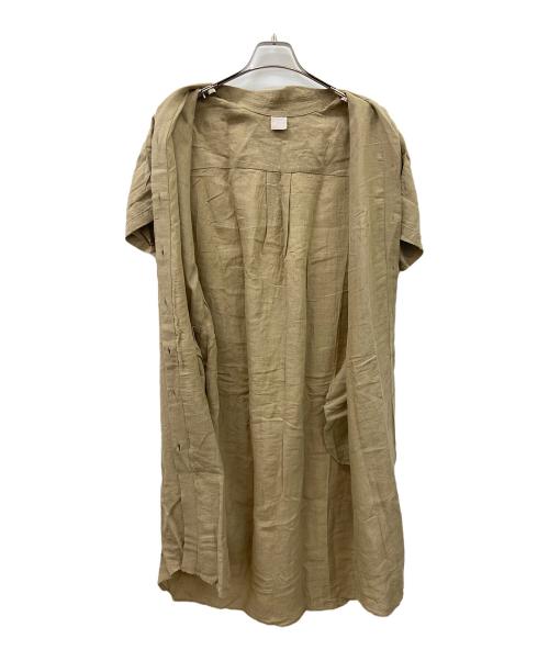 TSUHARU by samansa Mos2（ツハル バイ サマンサモスモス）TSUHARU by Samansa Mos2 (ツハル バイ サマンサモスモス) シャツワンピース ベージュ サイズ:FREEの古着・服飾アイテム