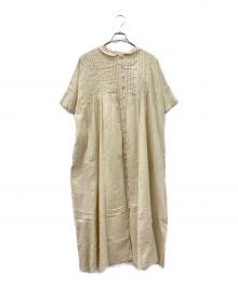 TSUHARU by samansa Mos2（ツハル バイ サマンサモスモス）の古着「ブラウスワンピース」｜ベージュ