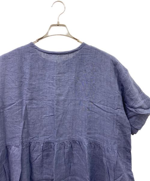 TSUHARU by samansa Mos2（ツハル バイ サマンサモスモス）TSUHARU by samansa Mos2 (ツハル バイ サマンサモスモス) ブラウスワンピース ネイビー サイズ:FREE 未使用品の古着・服飾アイテム