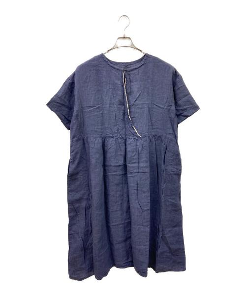 TSUHARU by samansa Mos2（ツハル バイ サマンサモスモス）TSUHARU by samansa Mos2 (ツハル バイ サマンサモスモス) ブラウスワンピース ネイビー サイズ:FREE 未使用品の古着・服飾アイテム