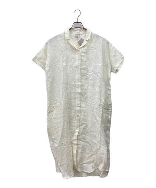 TSUHARU by samansa Mos2（ツハル バイ サマンサモスモス）TSUHARU by Samansa Mos2 (ツハル バイ サマンサモスモス) シャツワンピース アイボリー サイズ:FREEの古着・服飾アイテム