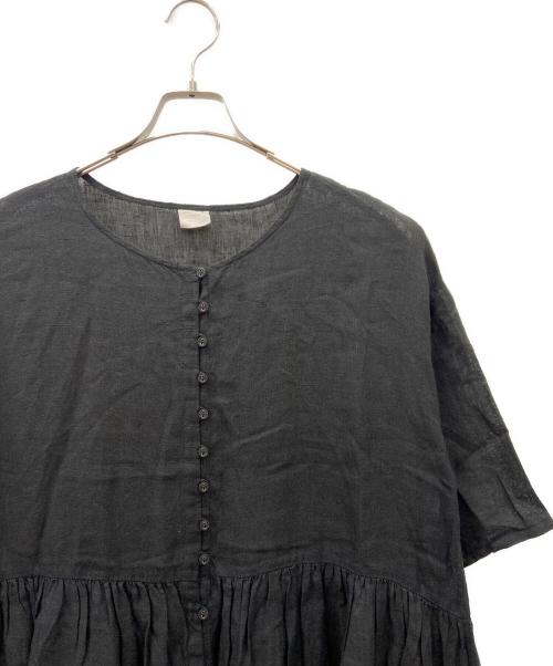 TSUHARU by samansa Mos2（ツハル バイ サマンサモスモス）TSUHARU by samansa Mos2 (ツハル バイ サマンサモスモス) ブラウスワンピース ブラック サイズ:FREEの古着・服飾アイテム