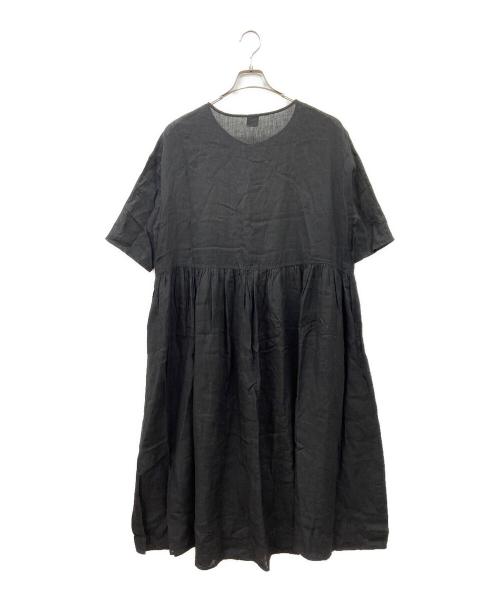 TSUHARU by samansa Mos2（ツハル バイ サマンサモスモス）TSUHARU by samansa Mos2 (ツハル バイ サマンサモスモス) ブラウスワンピース ブラック サイズ:FREEの古着・服飾アイテム